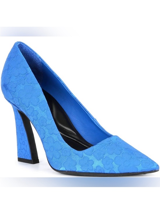 Gianni Bini Shoes - Gianni Bini Bright Blue Floral Pointed-Toe Heels Size 7.5